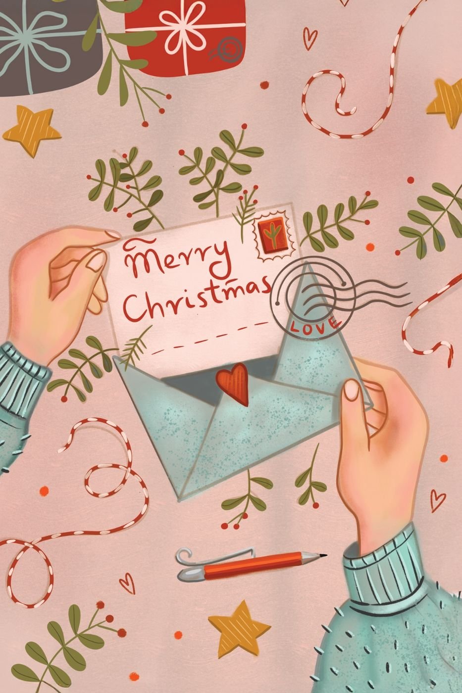 Postcard #2284: Christmas Postcard