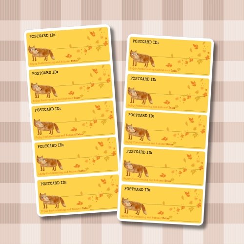 Stickers for Postcrossing: Autumn edition