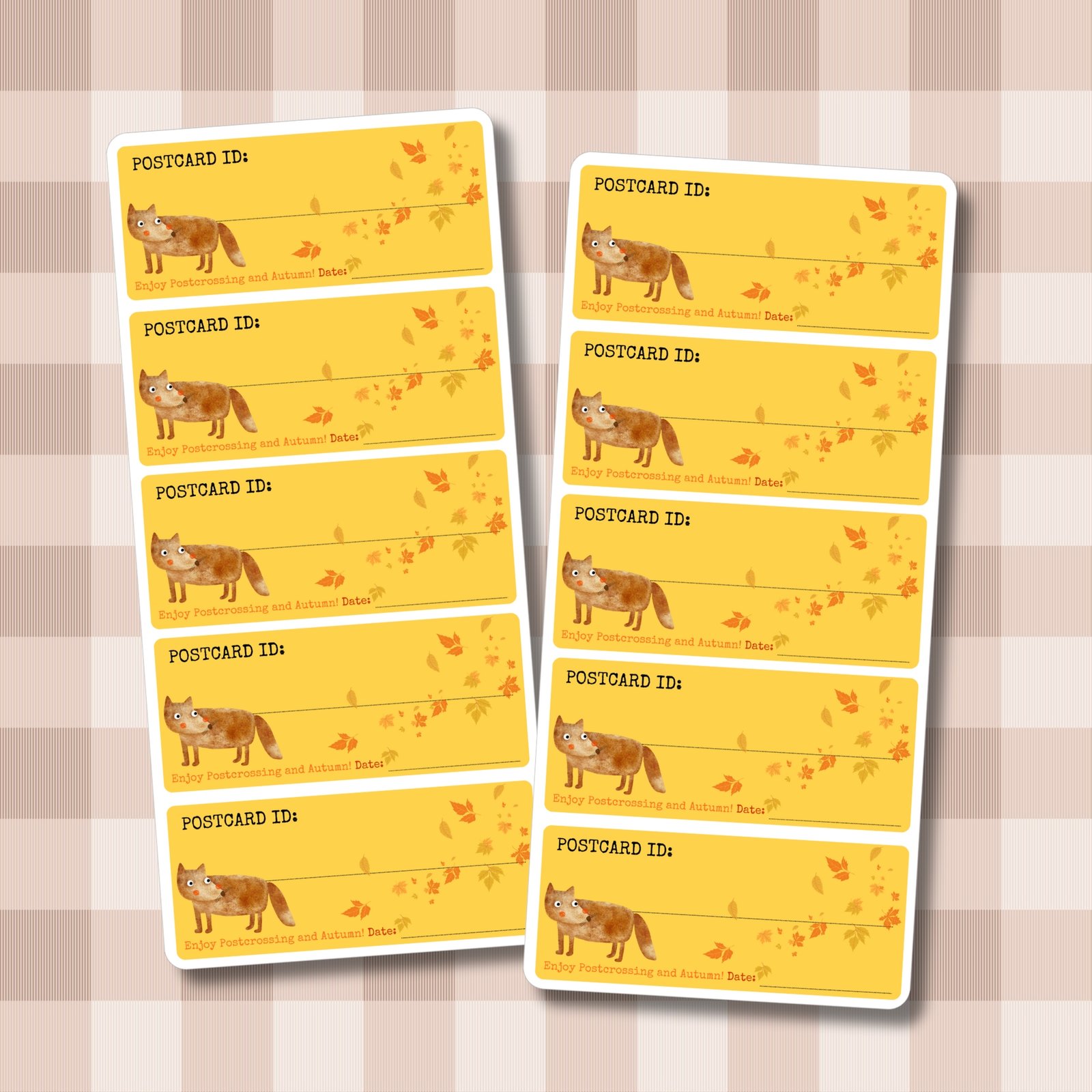 Stickers for Postcrossing: Autumn edition