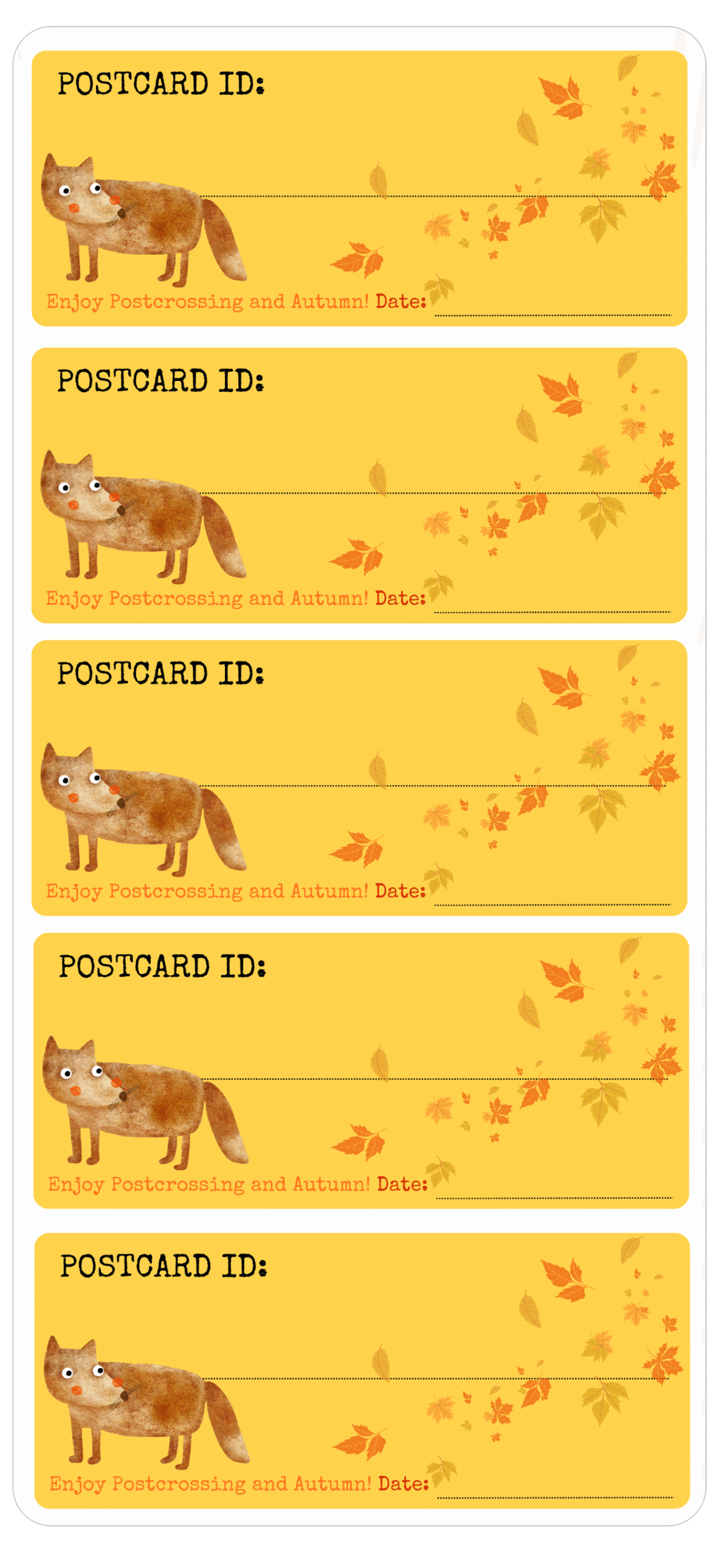 Stickers for Postcrossing: Autumn edition - Image 3