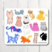 Sticker sheet #232: Cats, MINI