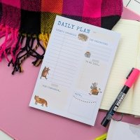 A5 size Notepad/Daily Planner: Woodland