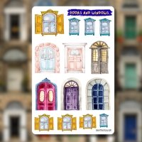 Sticker sheet #239: Doors and Windows, MAXI
