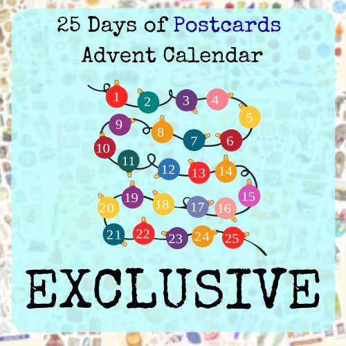 25 Postcards Advent Calendar: Exclusive