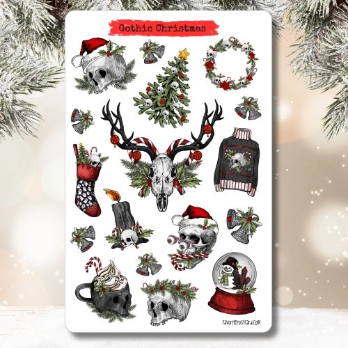 Sticker sheet #231: Gothic Christmas, MAXI