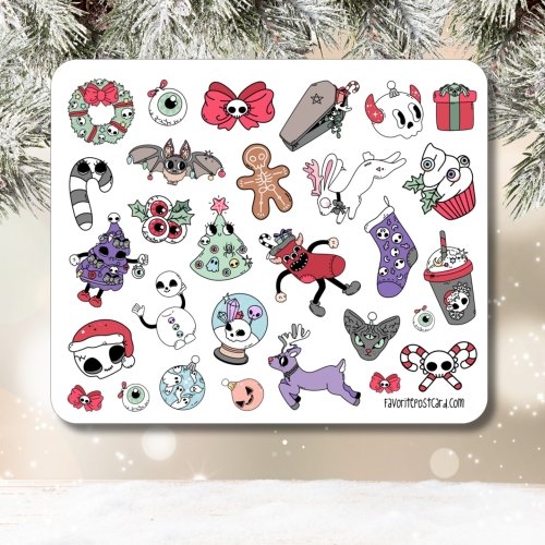Sticker sheet #234: Merry Hexmas, MINI