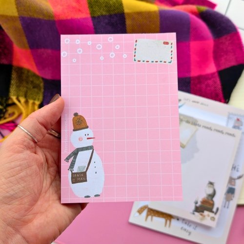 Memo pad: Snowman