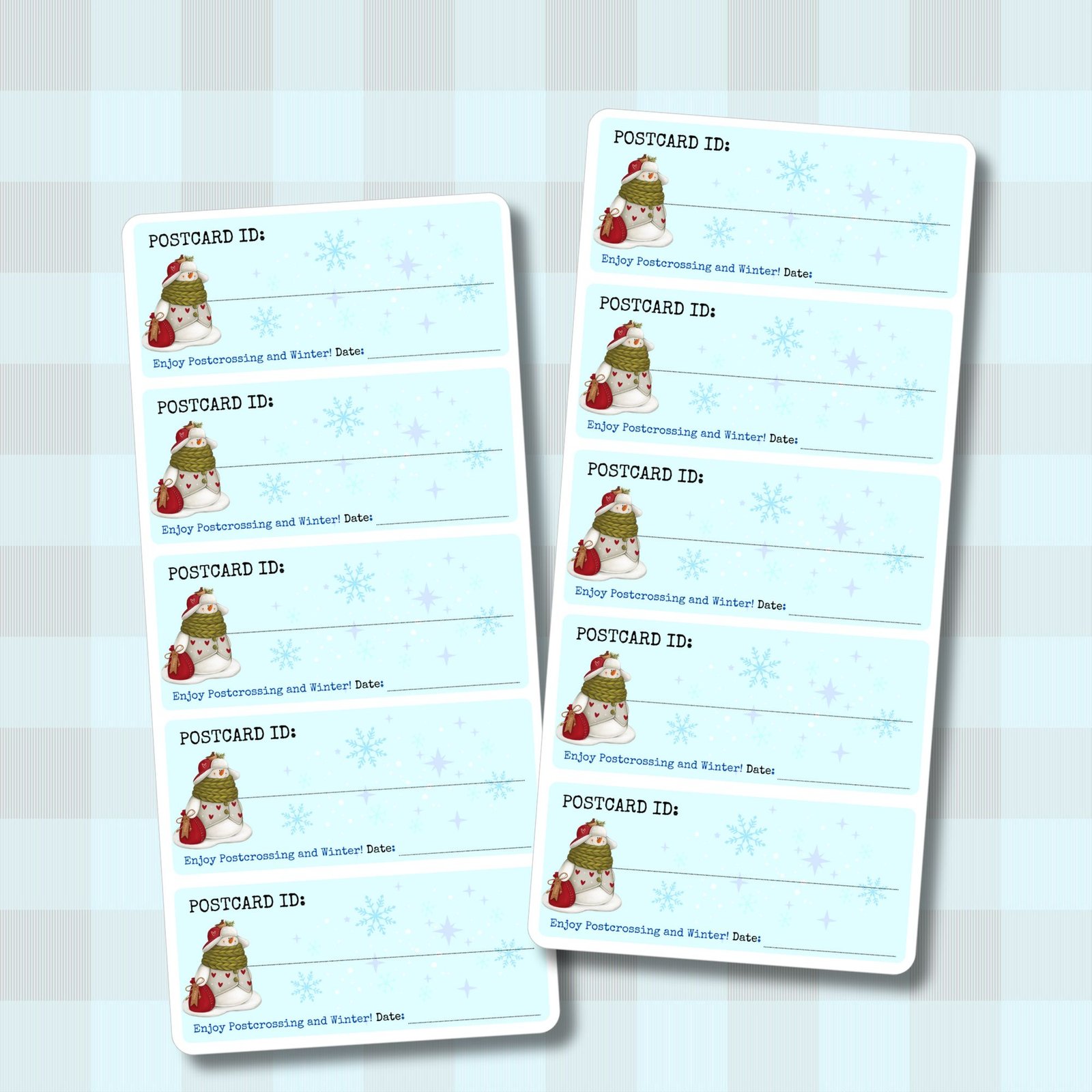 Stickers for Postcrossing: Winter edition