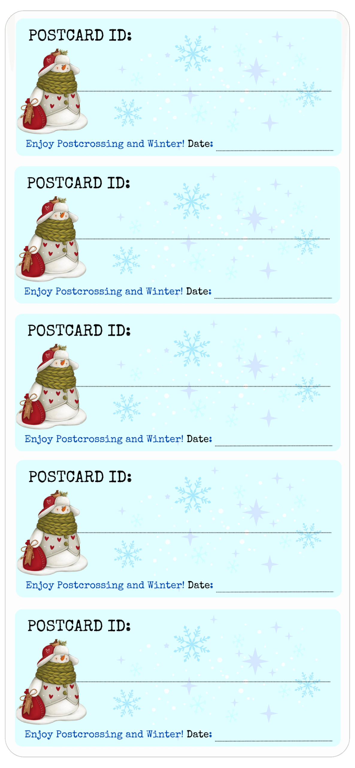 Stickers for Postcrossing: Winter edition - Image 2