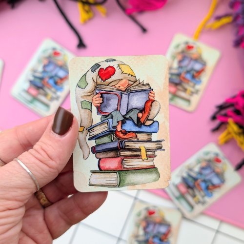 Fridge magnet: Reading Gnome