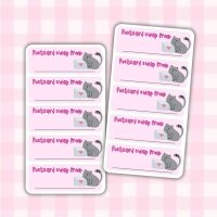 Postcard Swap Stickers: Pink