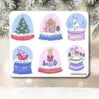Sticker sheet #241: Snow Globes