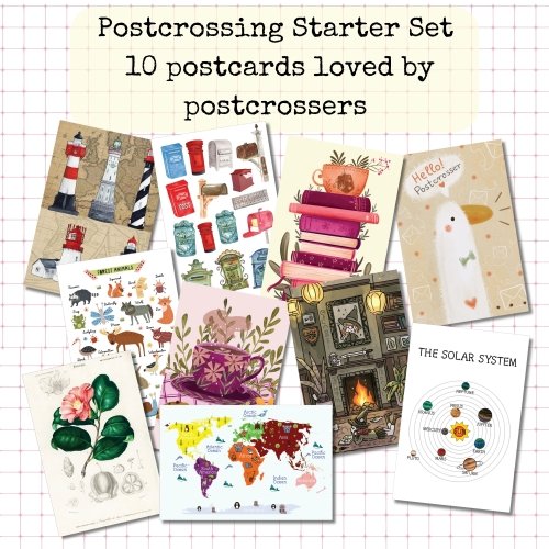 Postcrossing wishlist collection | Set of 10 Postcards