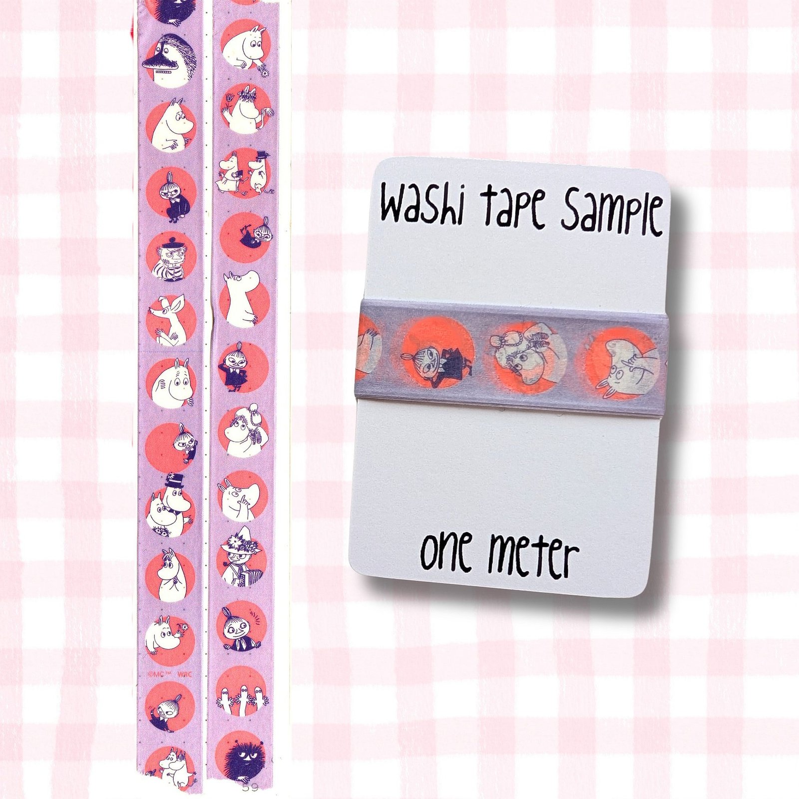 Washi Tape Sample, 1 meter: Moomin