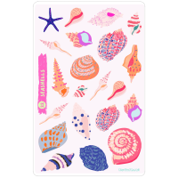 Sticker sheet: Seashells, MAXI
