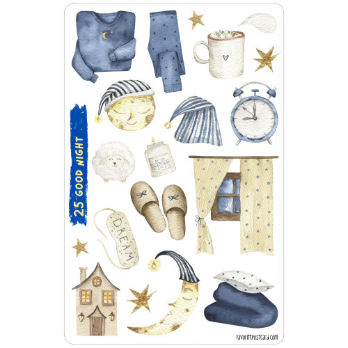 Sticker sheet: Good Night, MAXI