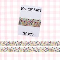 Washi Tape Sample, 1 meter: Summer Flowers