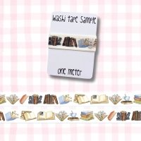 Washi Tape Sample, 1 meter: Books