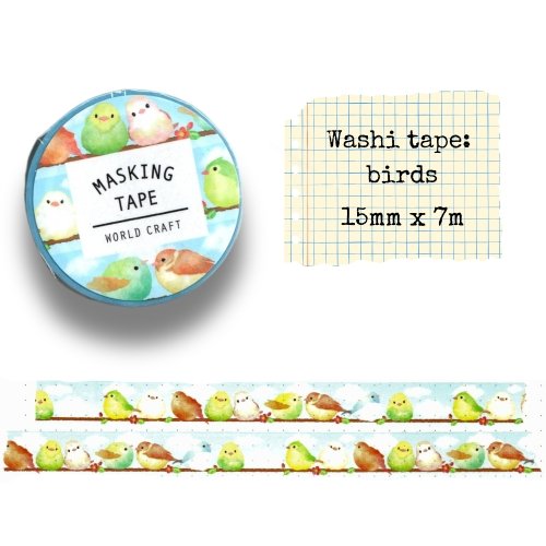 Washi tape #119: Birds