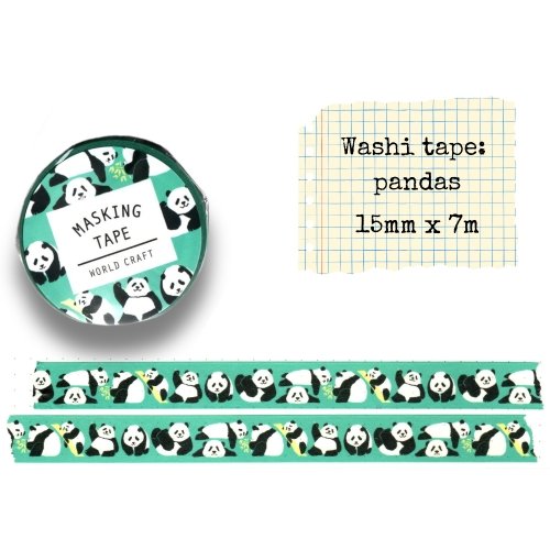 Washi tape #125: Pandas