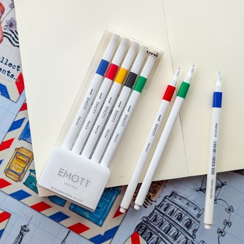 Uni Mitsubishi Emott Fineliner – 5 Color Set No. 1