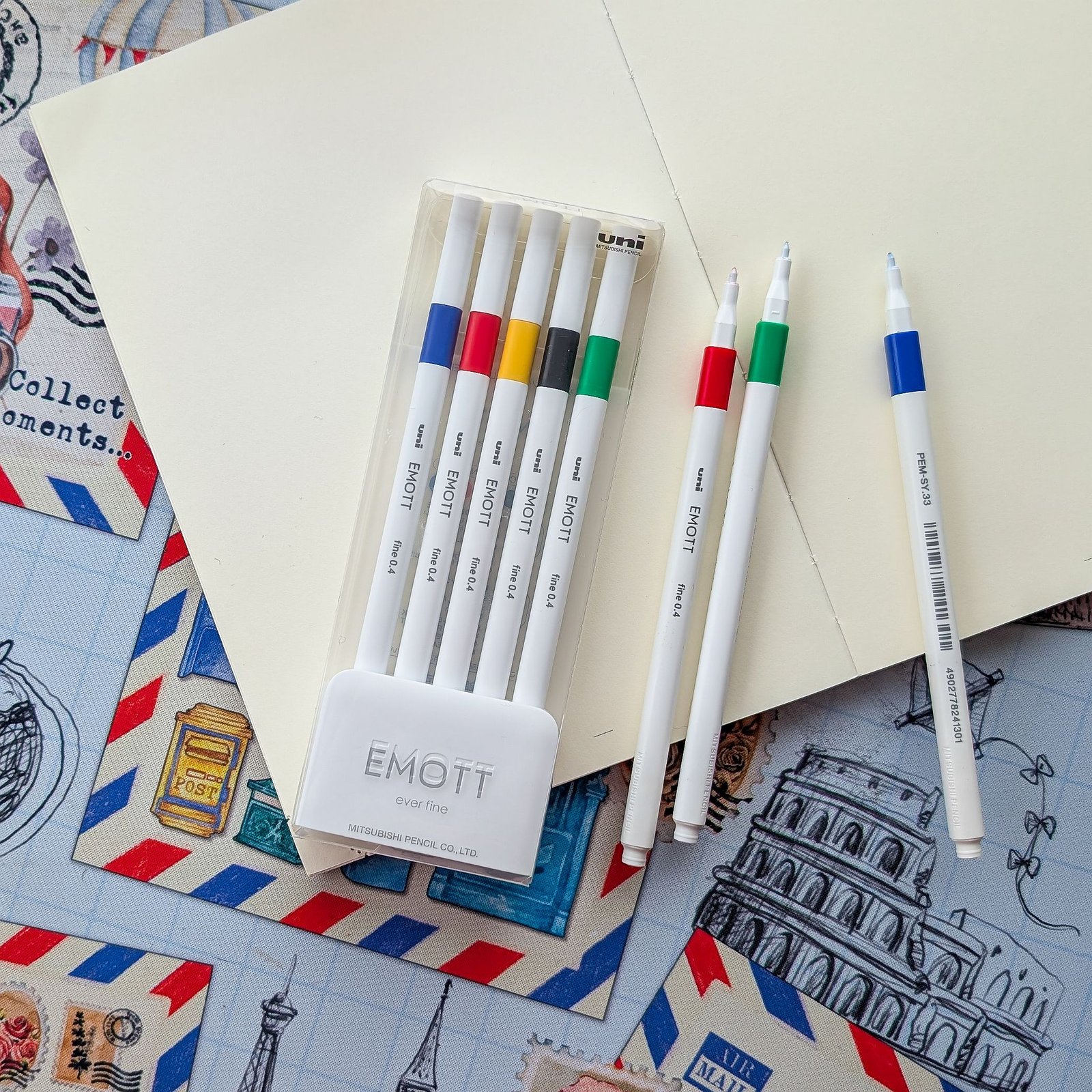 Uni Mitsubishi Emott Fineliner – 5 Color Set No. 1 - Image 5