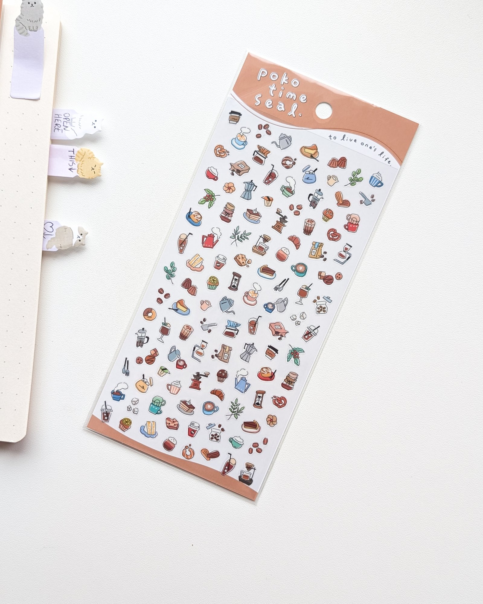 Sticker sheet #262: Tiny Stickers Coffee - Image 2