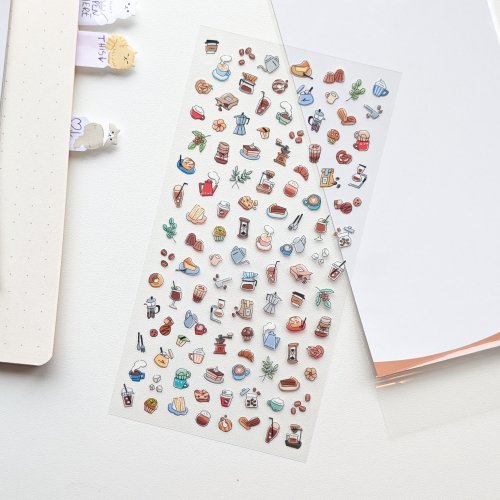 Sticker sheet #262: Tiny Stickers Coffee