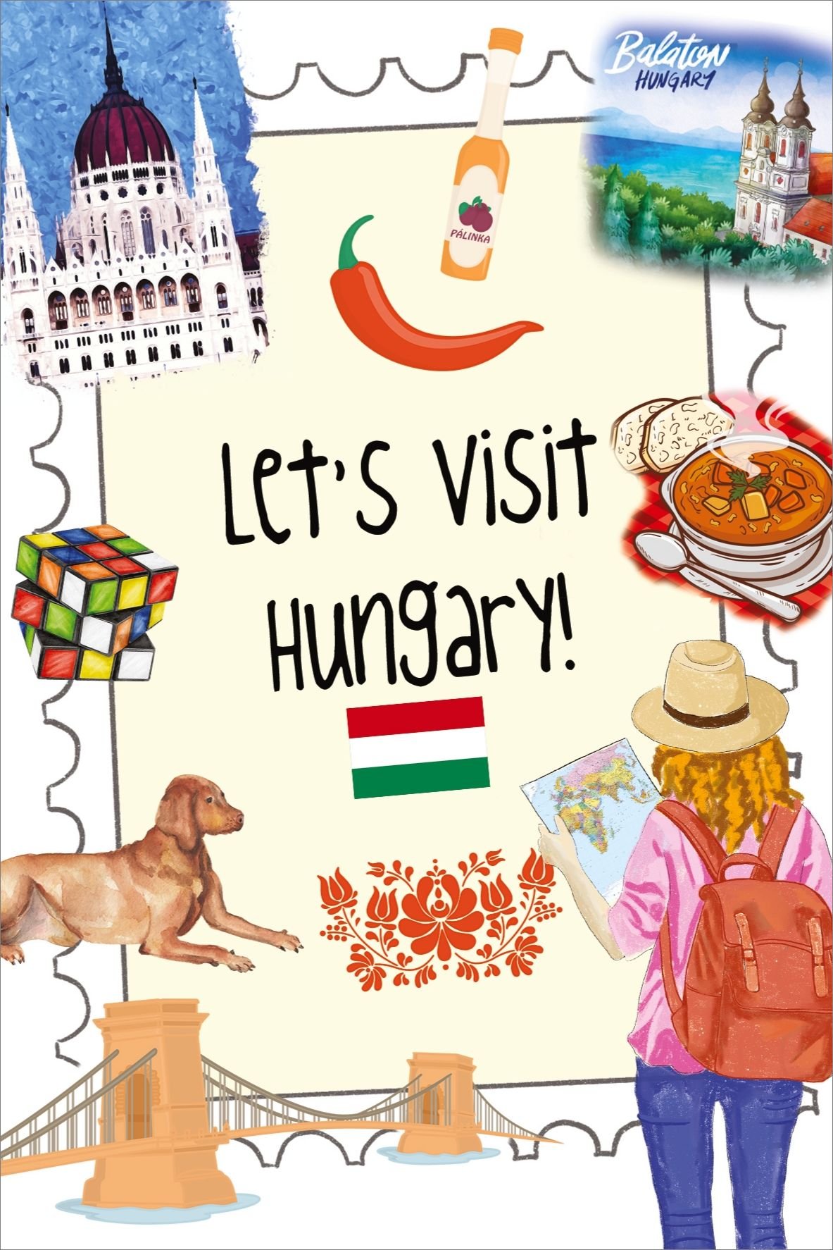 Let's visit... postcard series no. 19 | Let's visit Hungary!