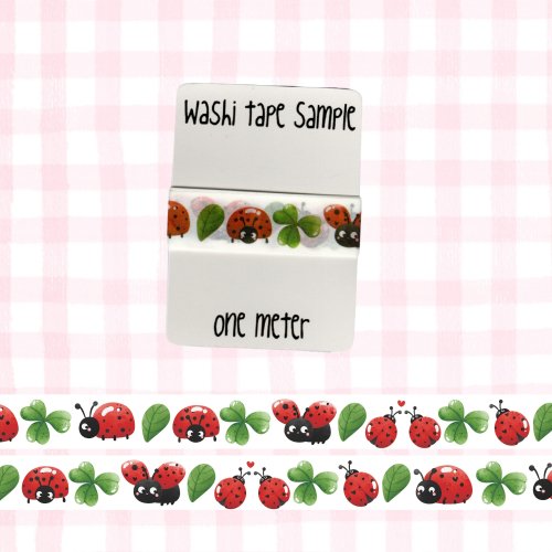 Washi Tape Sample, 1 meter: Ladybug