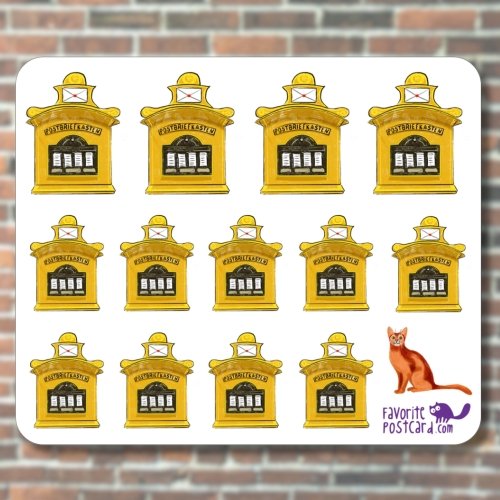 Sticker sheet #250: German mailbox