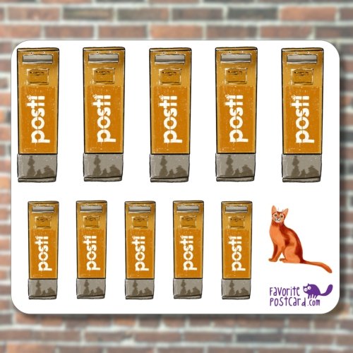 Sticker sheet #251: Finnish mailbox