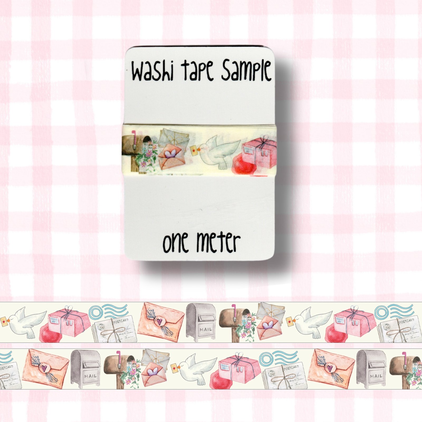Washi Tape Sample, 1 meter: Send more mail!