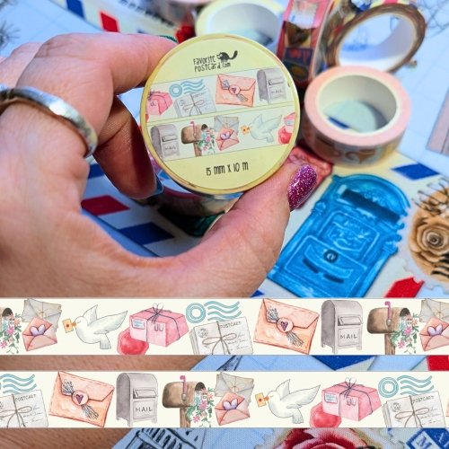 Washi tape #126: Let's send more mail!