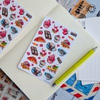 Sticker sheet #276: Desserts & Coffee