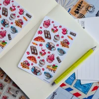 Sticker sheet #276: Desserts & Coffee