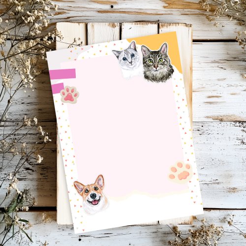A5 size Notepad/Letter pad: Cats and Dogs