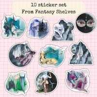 10 Sticker Set: From Fantasy Shelves