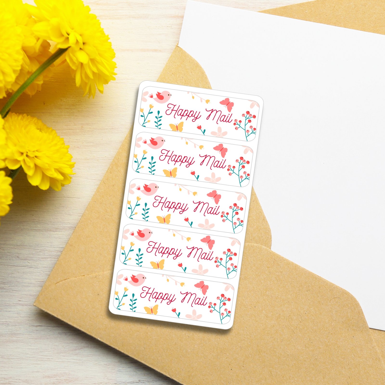 Stickers for Postcards: Happy Mail