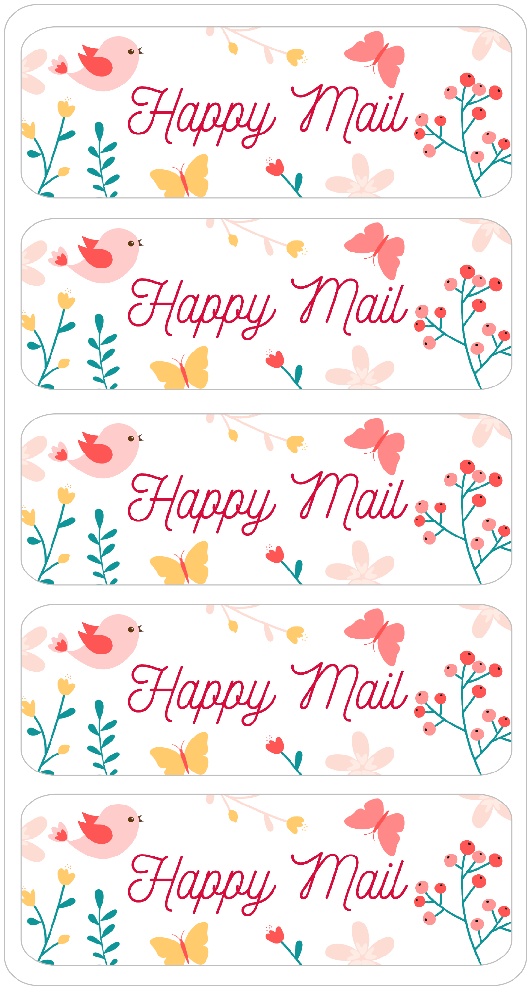 Stickers for Postcards: Happy Mail - Image 2