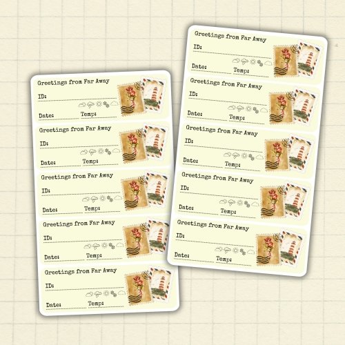 Stickers for Postcrossing: Letters from Far Away