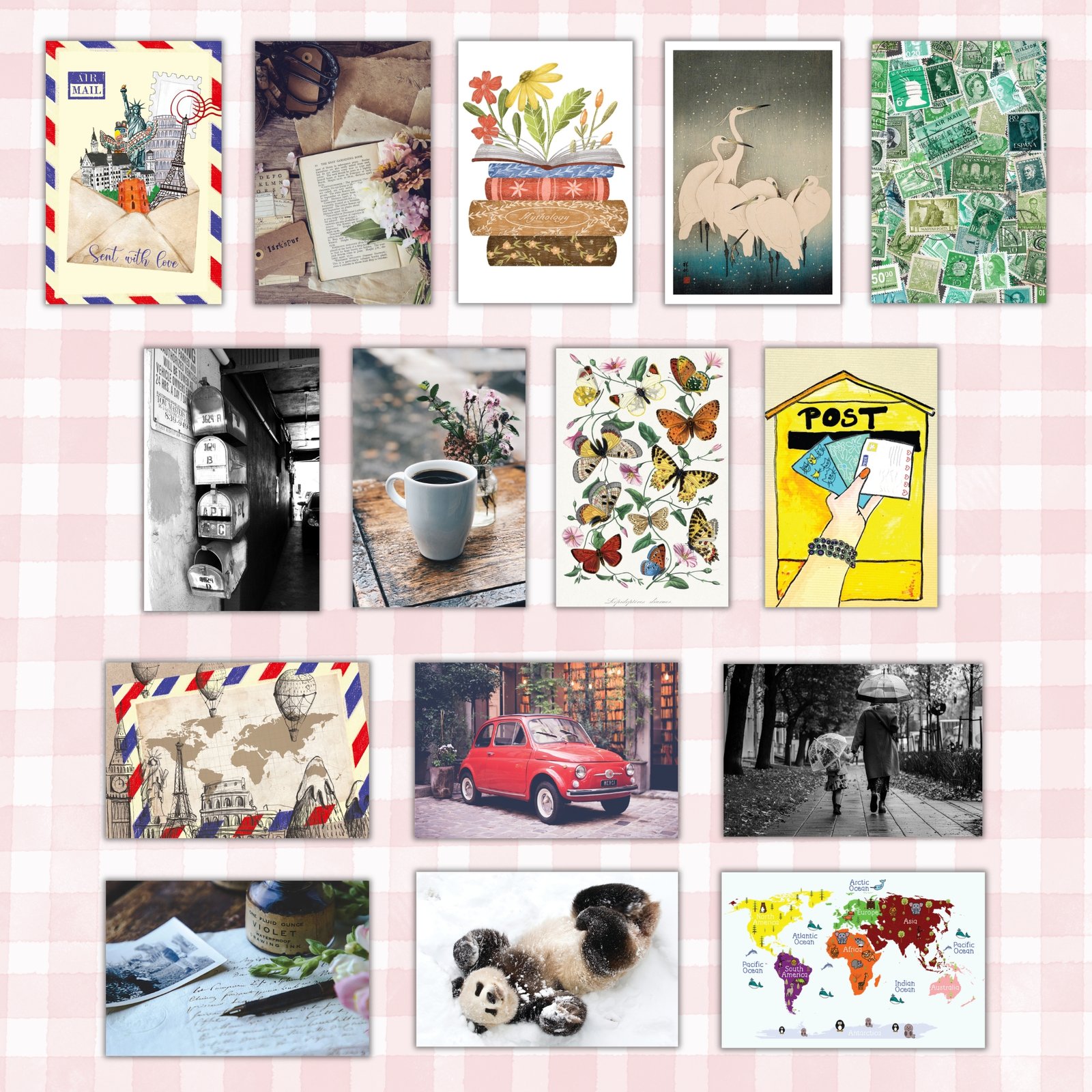 Postcrossing Profile-Friendly Postcard Bundle: 15 Safe Postcards - Image 2
