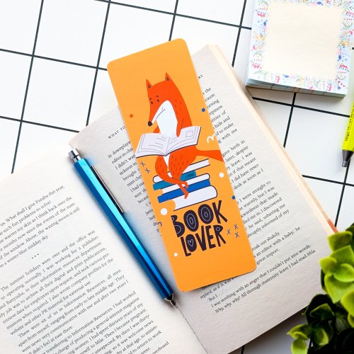 Bookmark #118: Book Lover Fox