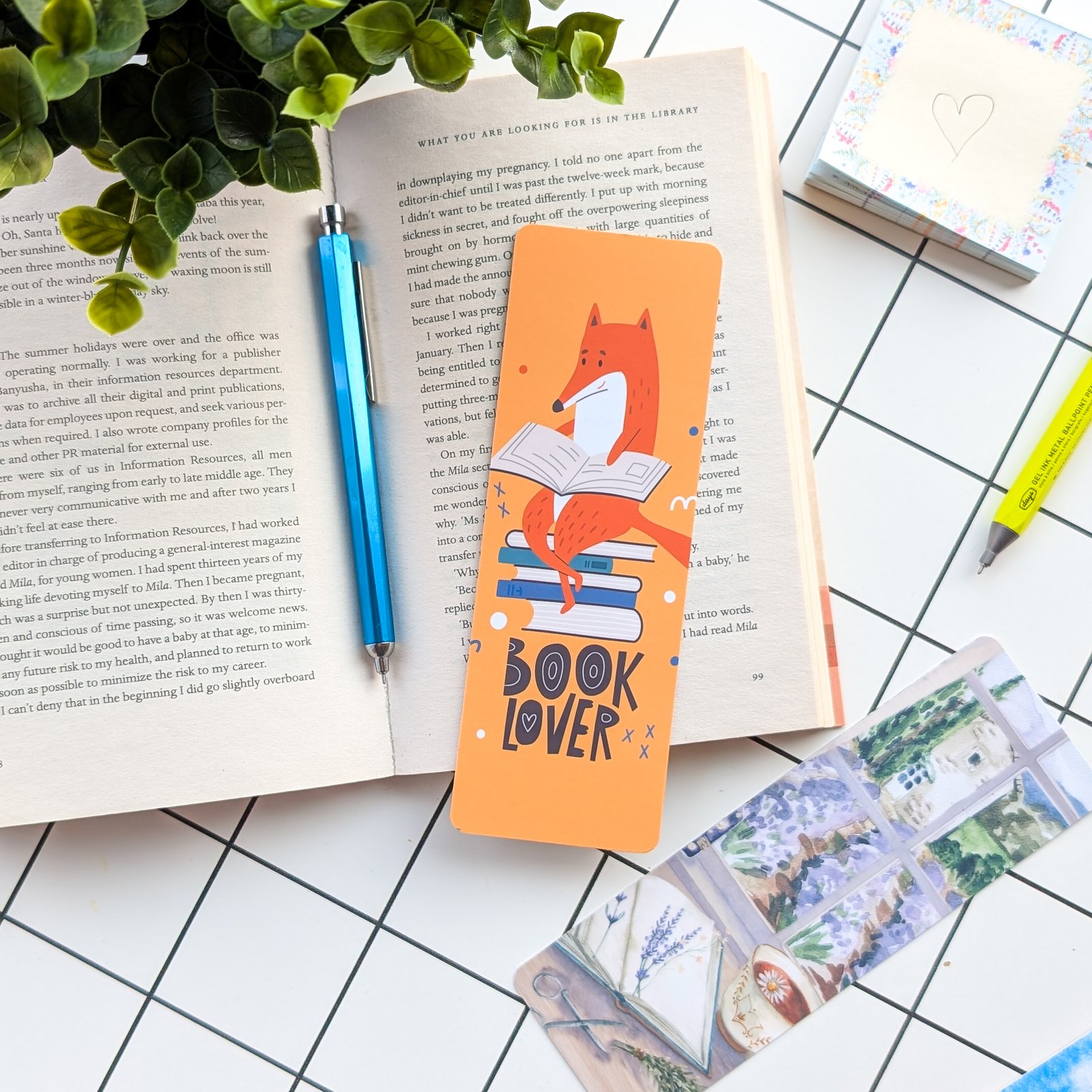 Bookmark #118: Book Lover Fox - Image 3
