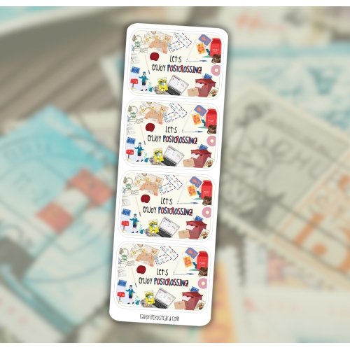 Sticker sheet #277: Let’s Enjoy Postcrossing