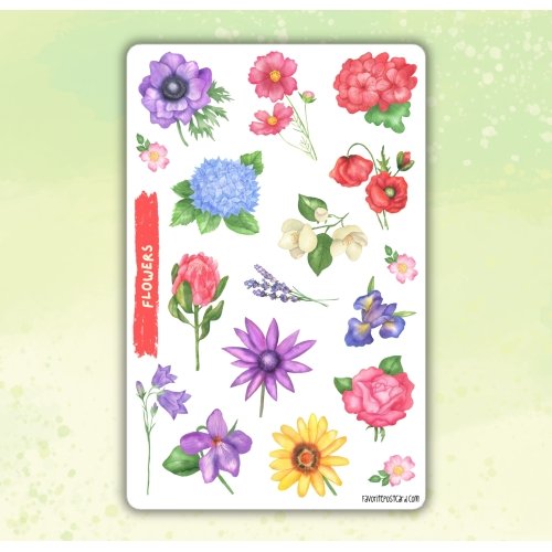 Sticker sheet #279: Flowers