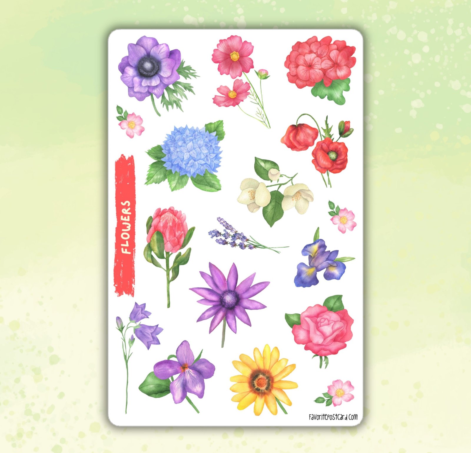 Sticker sheet #279: Flowers
