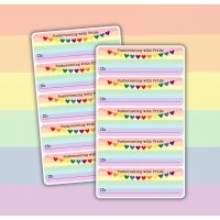 Stickers for Postcrossing: Postcrossing with Pride ID Stickers
