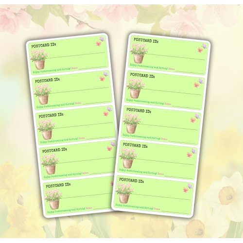 Stickers for Postcrossing: Spring edition