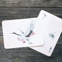 Textured Paper Postcard: Crane